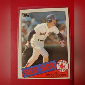 Wade Boggs 1985 Topps #350 Miscut Boston Red Sox Baseball Card